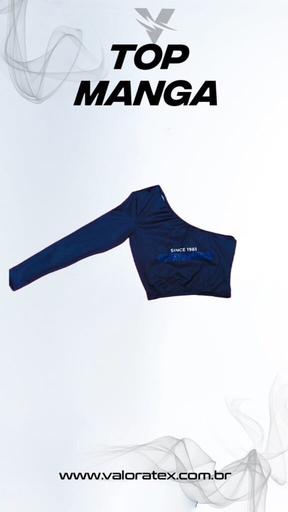 moda universitária -confecção top manga unica